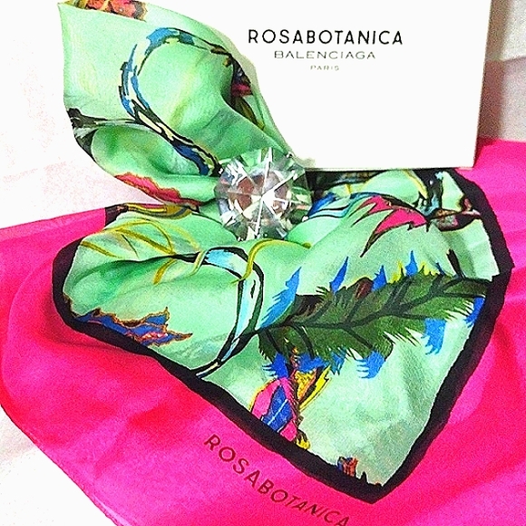 BALENCLAGA Rosabotanica Silk Vibrant Colours NWT - Picture 12 of 14